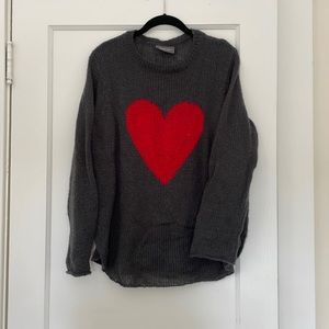 Wooden Ships heart sweater